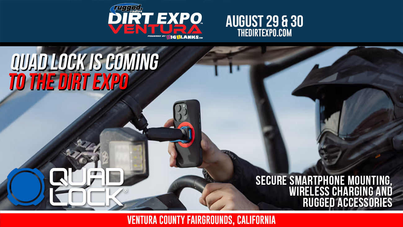 Quad Lock Brings Industry-Leading Phone Mounting Technology to THE DIRT EXPO Ventura