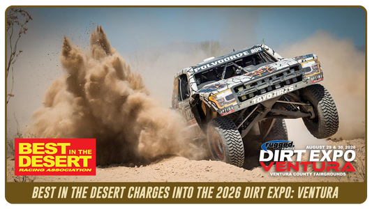 BEST IN THE DESERT CHARGES INTO THE RUGGED RADIOS 2026 DIRT EXPO: VENTURA
