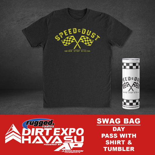 2024 Dirt Expo Speed & Dust Swag Bag - General Admission (With Tumbler)